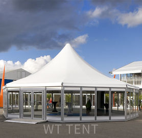 Commerciële Witte Multi Opgeruimde Tent/de Openluchtvensters van het de Tentglas van de Pagodeluifel